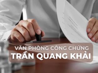 Văn phòng công chứng Trần Quang Khải 