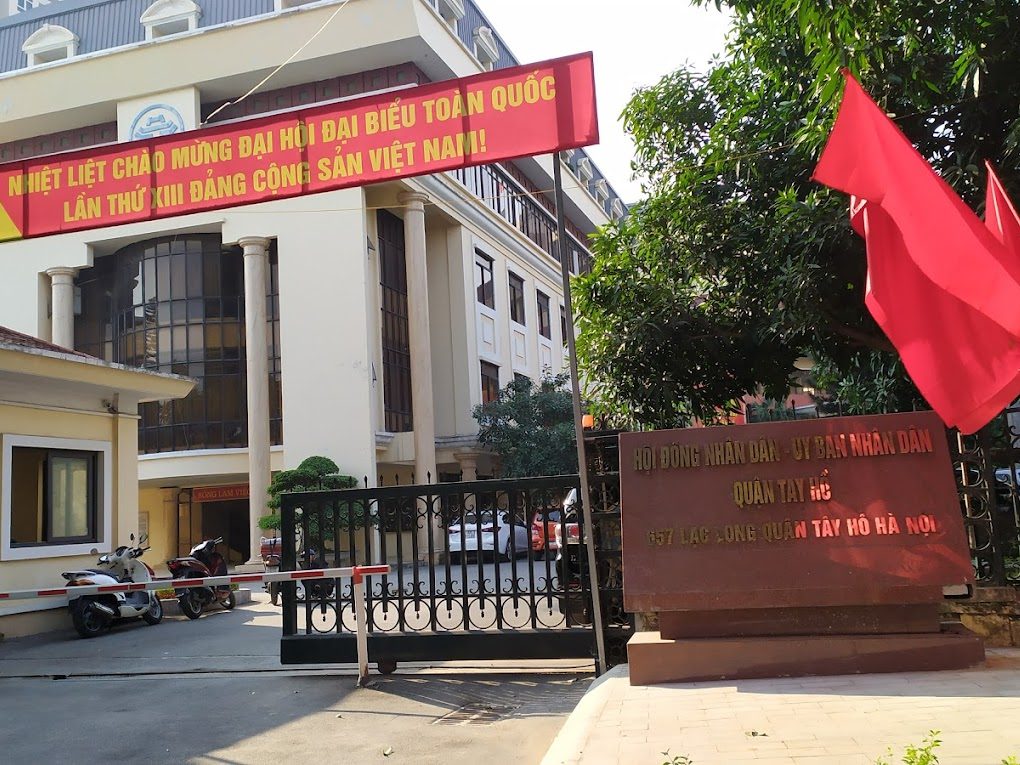 UBND quận Tây Hồ, TP. Hà Nội ở đâu?
