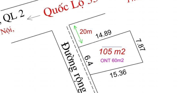 Giá chỉ có 680 tr có ngay dt 100 m2 cách QL 35 chỉ 40 m đường thông rộng 4,5 m