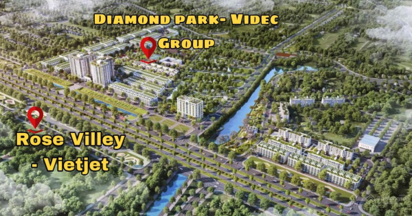 Bán nhanh 3 suất ngoại giao giá rẻ nhất chỉ 1xtr/1m2 dự án Diamond Park - Mê Linh - Videc Group