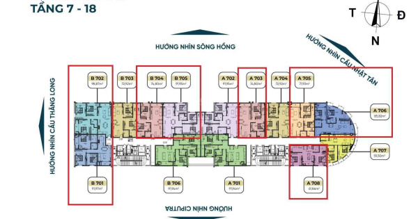 Trực tiếp Chủ nhà gửi căn 2PN - 3PN tầng trung. Giá ưu đãi, xem thực tế căn hộ. Có slot đỗ oto