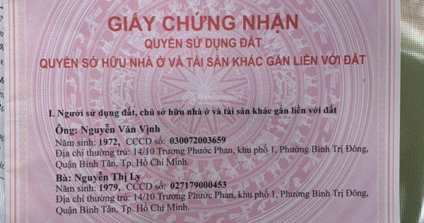 Bán nhà cấp 4, đường Vĩnh Lộc, hẻm nhựa 7m thông, gần ngã năm Nguyễn Thị Tú