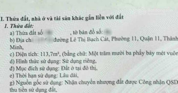 Bán nhà sát MT Lê Thị Bạch Cát, Quận 11 114m2, ngang 6m, chỉ 7 tỷ XX