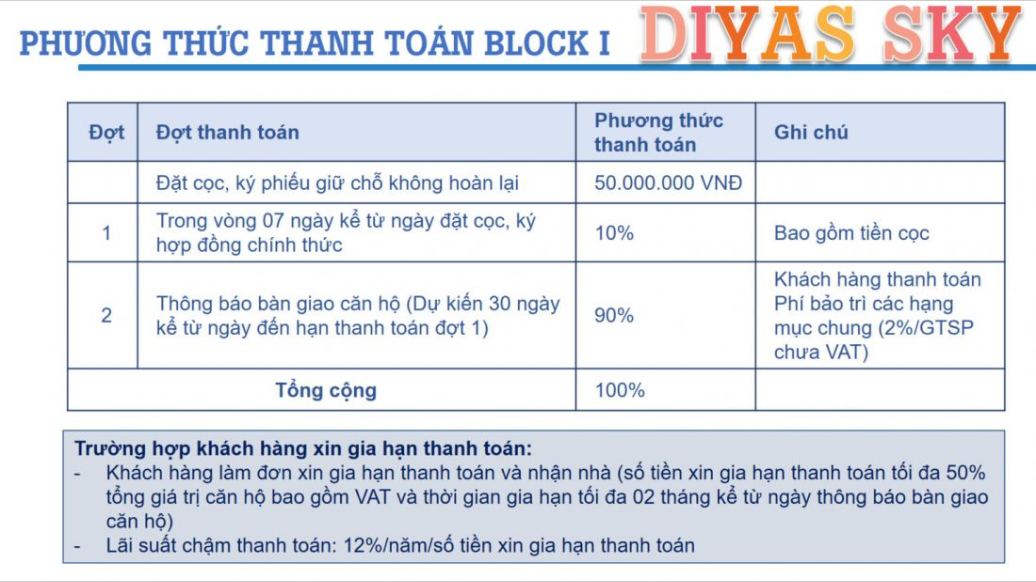 Căn hộ studio Diyas Sky Tân Bình