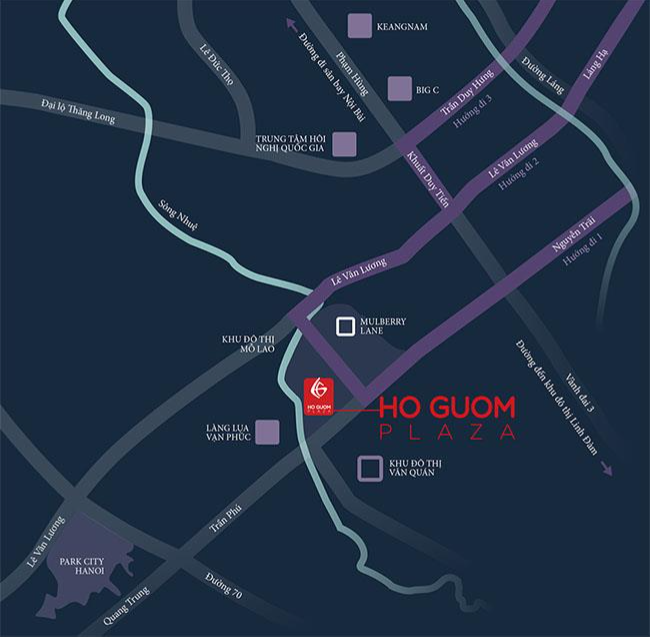 Vị trí Dự án Hồ Gươm Plaza 