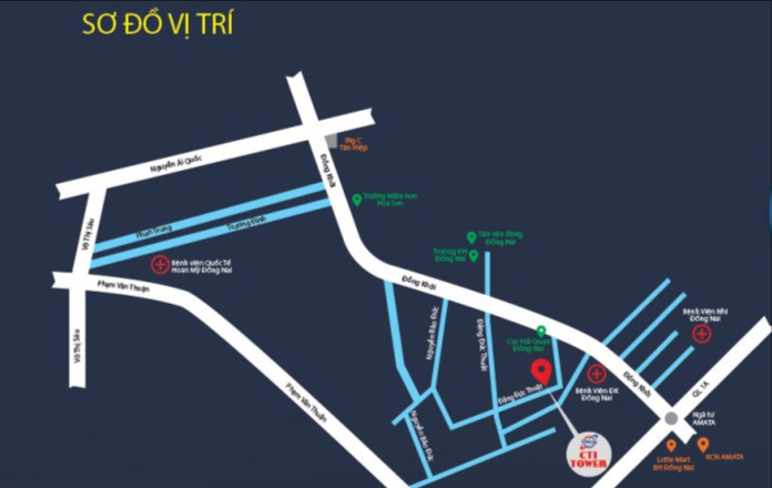 Vị trí dự án CTI Tower