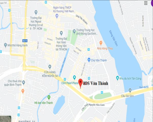 Vị trí dự án IOS Building Văn Thành