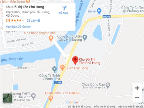 Vị trí dự án Khu dân cư Tân Phú Hưng