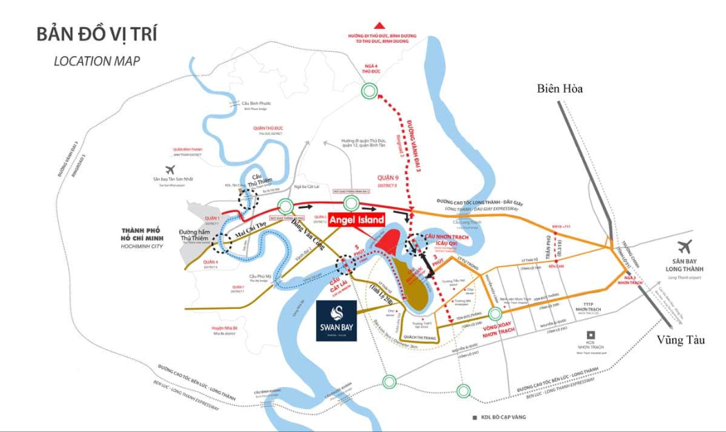 Vị trí dự án Khu đô thị Du lịch Angel Island