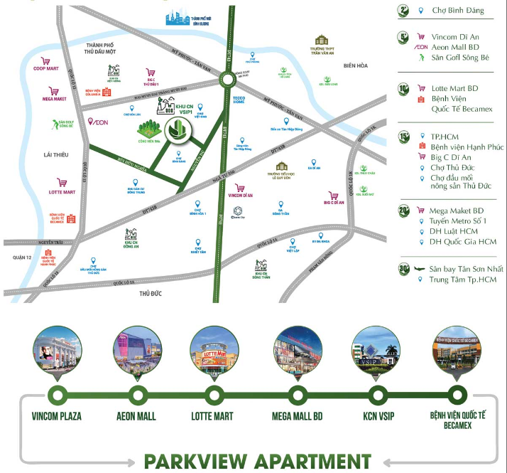 Vị trí dự án Park View Apartment