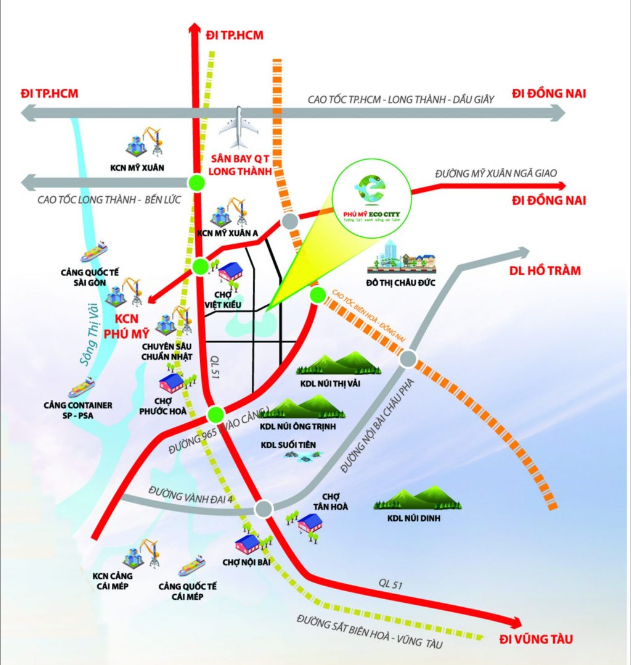 Vị trí dự án Phú Mỹ Eco City