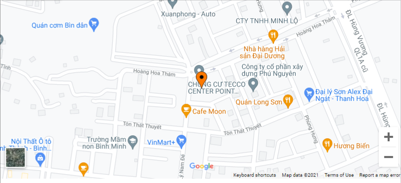 Vị trí dự án Tecco Center Point