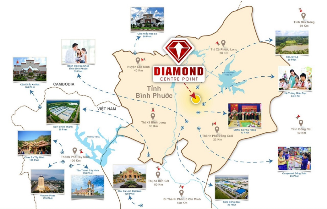 Vị trí dự án Diamond Center Point