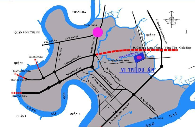 Vị trí của Khu dân cư Đông Thủ Thiêm | ảnh 1