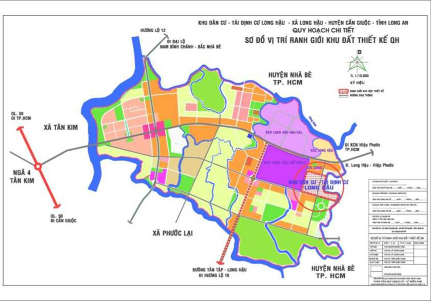 Hạ tầng, quy hoạch của Khu dân cư Long Hậu | ảnh 1