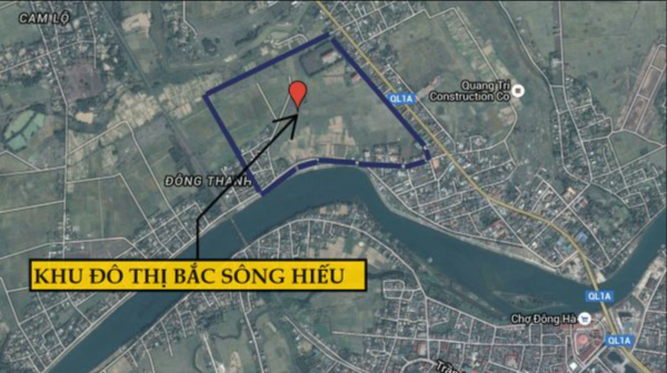 Vị trí dự án Khu đô thị Bắc Sông Hiếu