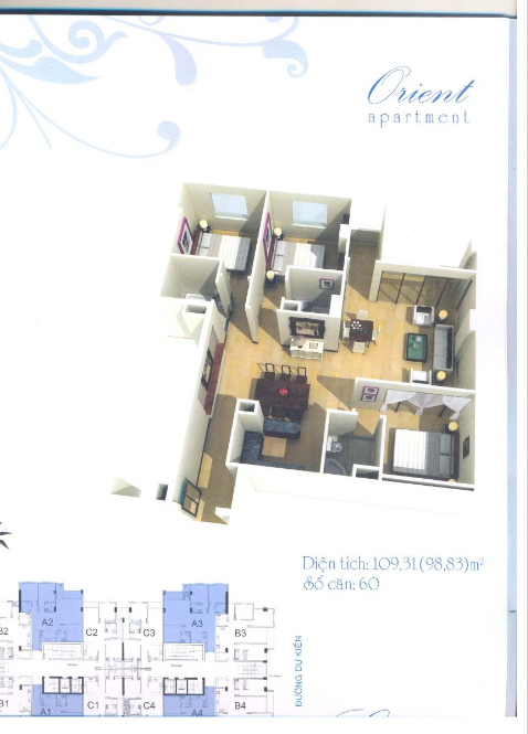 Thiết kế, mẫu nhà của Orient Apartment | 1