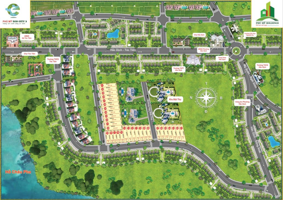 Mặt bằng tổng thể dự án Phú Mỹ Eco City 3